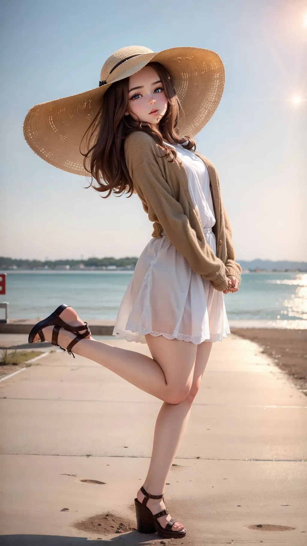 Girl with brown hair