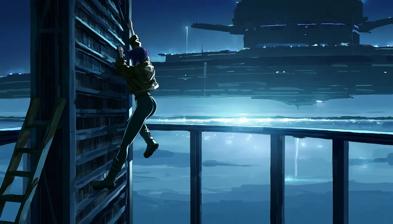 ${artist_mix}, source_anime, Ghost in the Shell (1995), score_7, score_8, consistent anatomy,
${artist_mix=!{
{2-4$$
@yoshitaka_amano:{1.6|1.4|1.2|1.0}
|@katsuhiro_otomo:{1.5|1.3|1.1|0.9}
|@kentaro_miura:{1.5|1.3|1.1|0.9}
|@hirohiko_araki:{1.4|1.2|1.0|0.8}
|@yoji_shinkawa:{1.4|1.2|1.0|0.8}
|@akihiko_yoshida:{1.4|1.2|1.0|0.8}
|@range_murata:{1.3|1.1|0.9|0.7}
|@yusuke_murata:{1.3|1.1|0.9|0.7}
|@moebius:{1.3|1.1|0.9|0.7}
|@tetsuya_nomura:{1.3|1.1|0.9|0.7}
|@redjuice:{1.2|1.0|0.8|0.6}
|@hyung-tae_kim:{1.2|1.0|0.8|0.6}
|@yusuke_kozaki:{1.2|1.0|0.8|0.6}
|@tony_taka:{1.2|1.0|0.8|0.6}
|@junji_ito:{1.1|0.9|0.7|0.5}
|@takeshi_obata:{1.1|0.9|0.7|0.5}
|@makoto_shinkai:{1.1|0.9|0.7|0.5}
|@nixeu:{1.1|0.9|0.7|0.5}
}
}},
###
{0.70::(dynamic action) | 0.20::(tranquil moment) | 0.15::(meditative mood) | 0.35 :: (paranoid spy mission)}, blurred background, depth of field, crisp image, sharp outlines, {(hentai, doujinshi, pornographic, not safe for work, naked body, bare, intimate parts exposed, sexy, erotic, obscene)::0.07 | (safe for work, body covered, decent, safe, clothes)::0.93},
{frontal | ultra dynamic angle | in three fourths | from below | from behind, looking back | {from behind):0.05 | from above | dutch angle | extra close up | from side | side view | undershot | top view | overhead view}, 1995 anime shot, 8K. cinematic shot, vivid colours, depth of field, HDR, highest quality, expert shading, natural anatomy, realistic body,
masterpiece, best quality, (nsfw):1.6, ${core}, ${action_scene}, ${render}, anime action illustration, clear anatomy, elegant natural detailed hands, anatomically correct, each hand has exactly 5 fingers. The subject performs the stated action. One camera view, one setting, one primary vehicle or prop at most.
PROTAGONIST: Young girl Motoko Kusanagi (Ghost in the Shell), very detailed face, facial features emphasized to create a realistic look,
${outfit}, ${figure}, ${skin_hair}, ${eyes}.
${outfit=!{
cybernetically augmented body, {full body thick armor|sleek matte-black tactical armor|reflective chrome-plated bodysuit with large boob window exposing deep cleavage|matte carbon-fiber combat suit|glossy synthetic-leather bodysuit | bare body with edges of augmentation plates located symmetrically in the body}, covered legs, 0.75:: ({form-fitting armored leggings|segmented plated leggings|smooth compression leggings | 0.05::(very loose cute pajamas over naked body) | 0.05::(expensive lace lingerie with stockings exposing bare body, with perfect nipples and tiny vulva) | 0.05::(shibari-style cables on naked body, sagging breasts with perfect nipples, small trimmed patch of dark-violet pubic hair and tiny vulva) | 0.05::(transparent sheer gauze nightgown exposing naked body, contours of breasts with perfect nipples and dark-violet patch of pubic hair) | 0.05::(light petticoat with frills exposing contours of her bare body, with sagging breasts with perfect nipples and tiny vulva) | 0.05::(tactical tight corsette with deep cleavage and open bare hips) | 0.05::(fully naked body with sagging medium breasts, perfect nipples, hairless virgin vulva, thick dog collar on her neck connected to handcuffs and ankle cuffs by strong chains)})
}},
${figure=!{super feminine fit body with long legs, thin waist and wide hips, emphasizing body shape}},
${skin_hair=!{porcelain skin, fair skin, {dark purple | deep violet | charcoal-purple | dark black } bobbed hair {(around her face):0.85 | (floating in the air):0.15 | (blown by strong wind): 0.10 }},
${eyes=!{expressive light purple regular-looking eyes, very detailed face with expert shading}},
###
masterpiece, nsfw,
${core}, ${world}, ${finish}, anime action illustration, clear anatomy, natural hands. The protagonist performs the stated action and is physically connected to the specified vehicle, item or object. One continuous scene and one camera view.
###
${core=!{1girl, adult, solo, full body, action in progress}},
${finish=!{
0.75::clear readable action, simple controlled background, strong subject-environment interaction
|0.25::{1-2$$subtle motion blur|light environmental particles|clear directional lighting}
}},
###
${world=!{
0.85::sprinting across a rain-soaked rooftop between neon-lit skyscrapers, one hand steadying against a satellite dish, thermoptic-camouflage shimmer at the edges, blue-hour cyberpunk skyline
|0.85::seated in the passenger cabin of one autonomous think-tank vehicle, both hands resting on a data terminal, driving through an elevated highway above a dense megacity, overcast afternoon
|0.80::crouched behind one ventilation unit on a corporate tower rooftop, one hand against the cold metal, tracking a target through the haze below, dusk neon glow
|0.80::wading through knee-deep water in a flooded underground server vault, one hand trailing along a cable conduit, flickering emergency lights, tense blue shadows
|0.75::climbing a maintenance ladder inside a colossal offshore data-fortress, one hand gripping a rung, distant tanker lights on the horizon, cold gray dawn
|0.75::interfacing with an exposed neural jack panel in a derelict factory, one hand steadying the cable, sparks drifting in still air, industrial twilight
}}