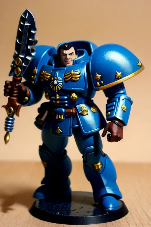 ghibli style, warhammer 40k, space marine, 1man, solo, ((masterpiece)) <lora:dpmg_ghibli_style:0.92>