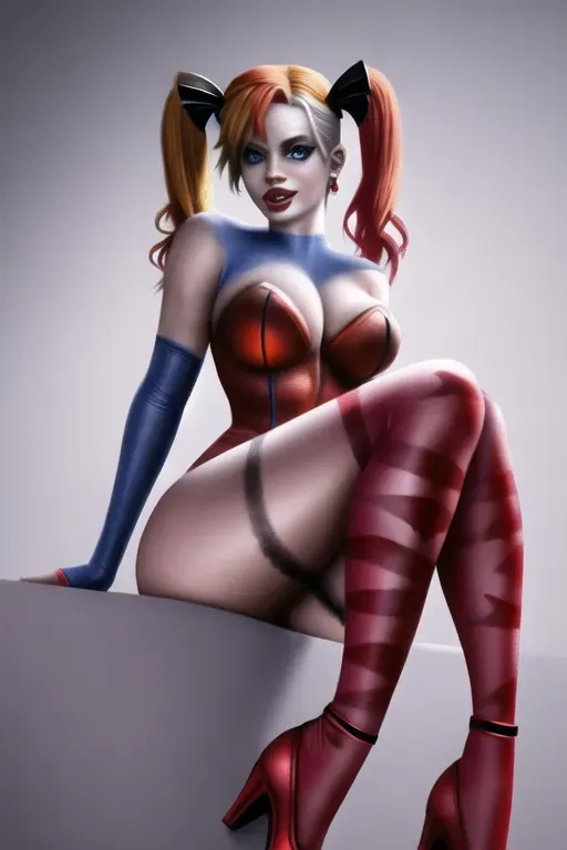 Harley Quinn A sketch character design for a sexy easter high quality 8k high details